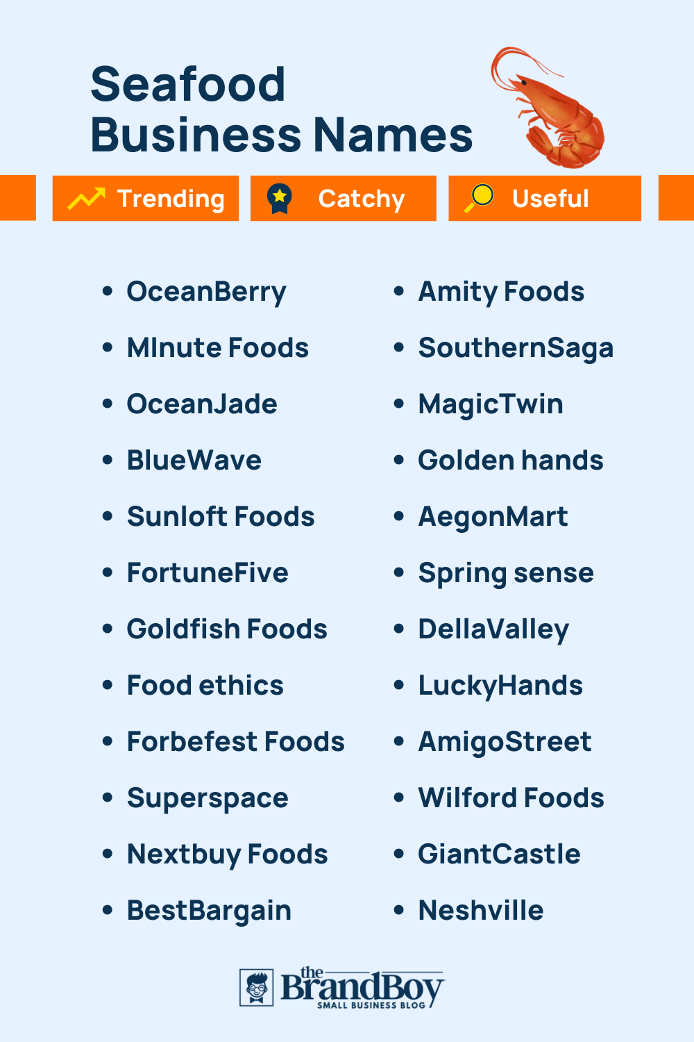 476+ Best Seafood Business names - TheBrandBoy.com