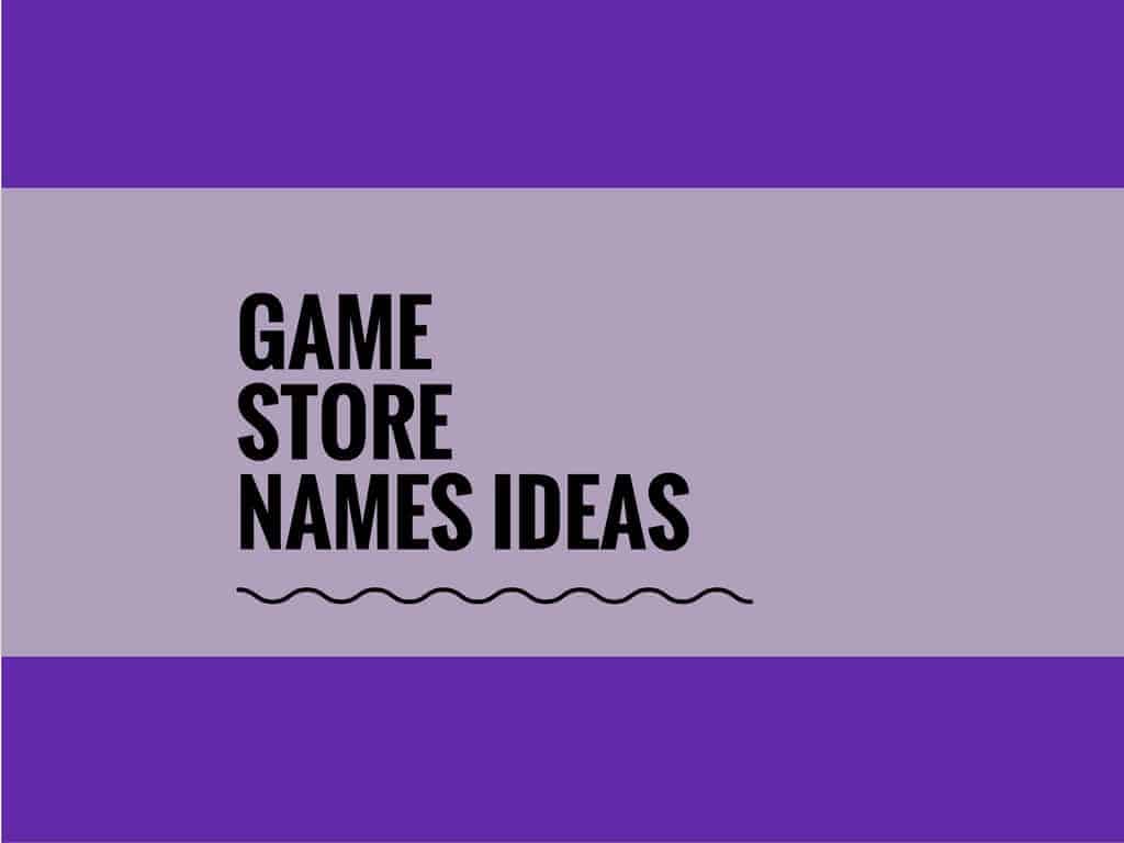 472 Creative Game Stall Name Ideas Video Infographic