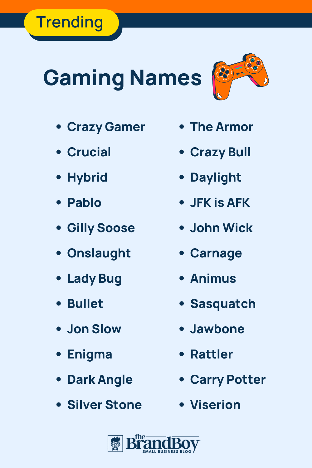 1200+ Cool Gaming Names Ideas (Generator) ( Video+ Infographic)