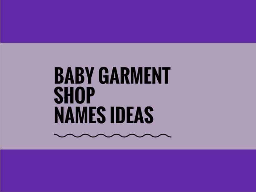 Baby dress shop company names