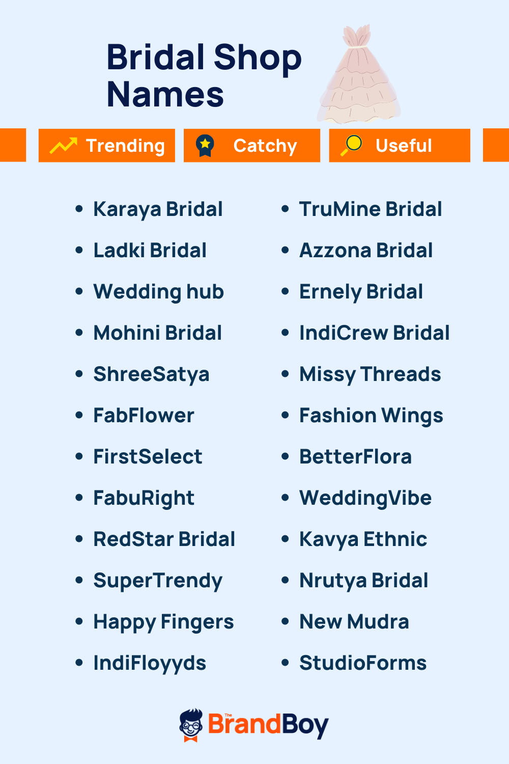 1050+ Best Bridal Shop Names Ideas | Small Business Blog