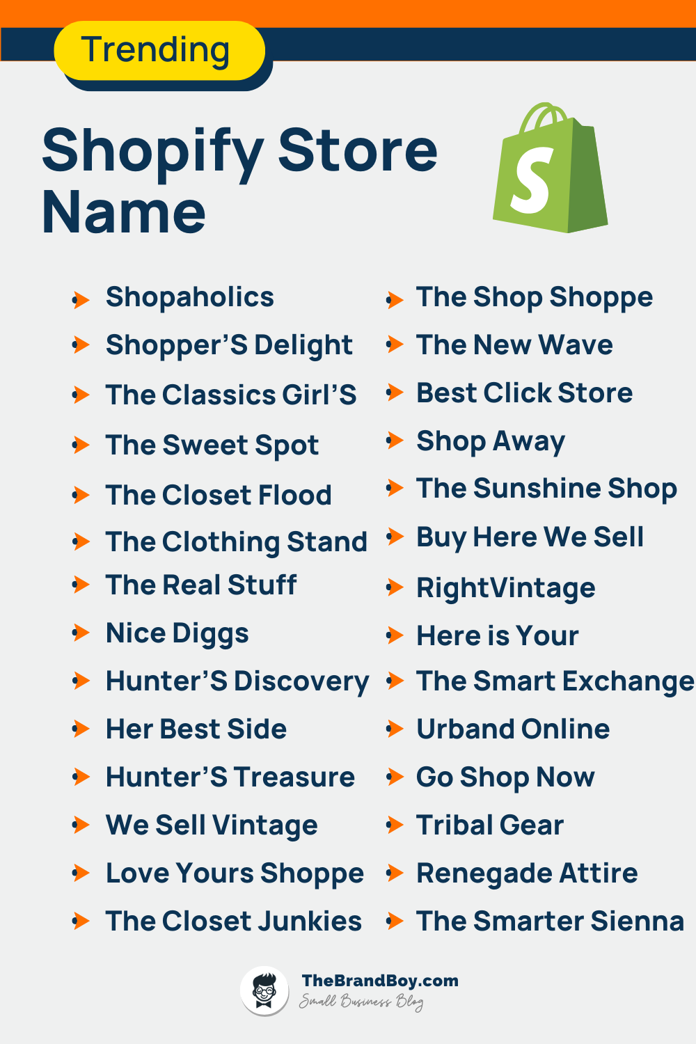 1001+ Shopify Store Name Ideas And Domains (Generator + Guide)