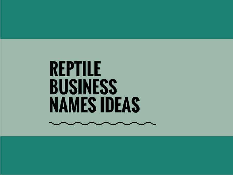 995+ Reptile Business Name Ideas And Domains