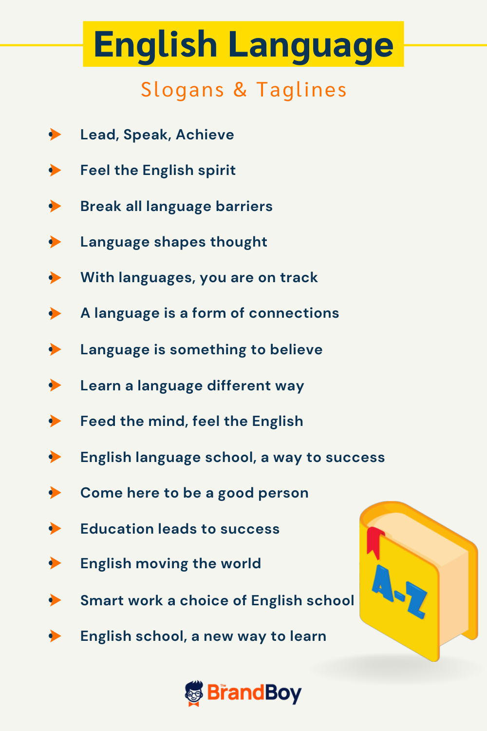 875+ Catchy English Language Slogans And Taglines (Generator) - BrandBoy