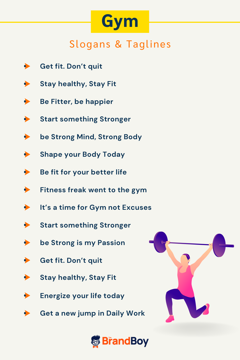 831+ Catchy Gym And Fitness Slogans - BrandBoy