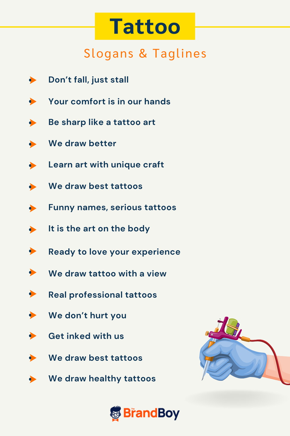 400+ Catchy Tattoo Slogans And Taglines - BrandBoy