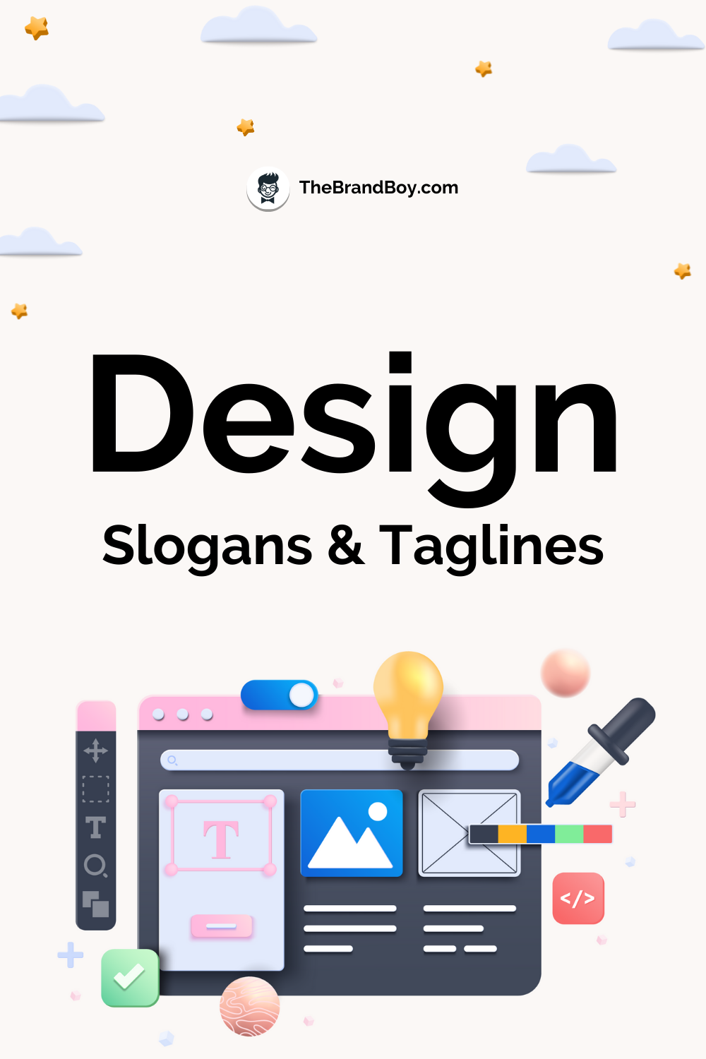 782+ Design Slogans and Taglines (Generator + Guide) - theBrandBoy.Com