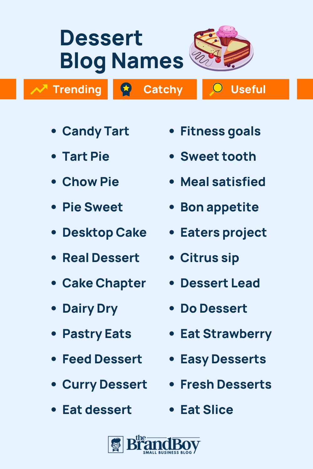 101+ Top Dessert Blogs and Pages Names ideas Thebrandboy