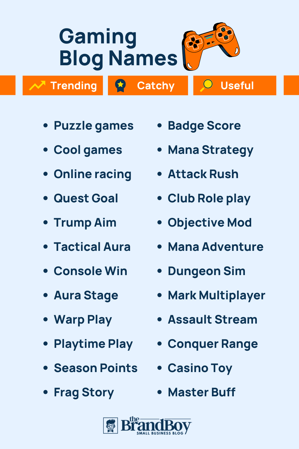 101+ Top Gaming Blogs and Pages Names | Thebrandboy