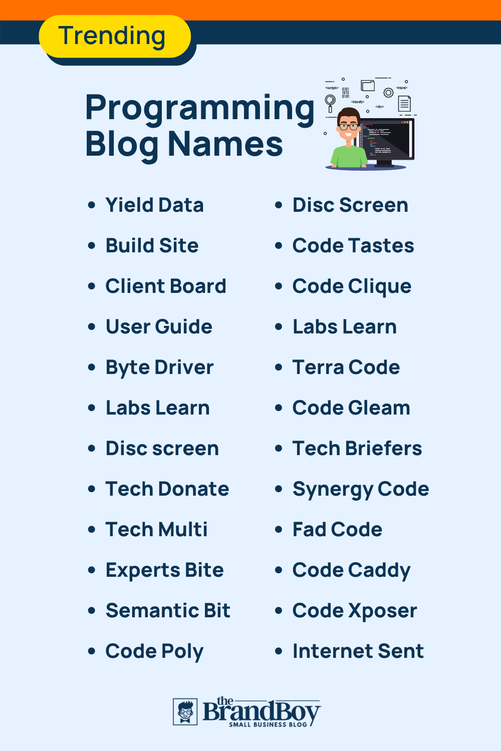 100+ Top Programming blogs and Pages names | Thebrandboy