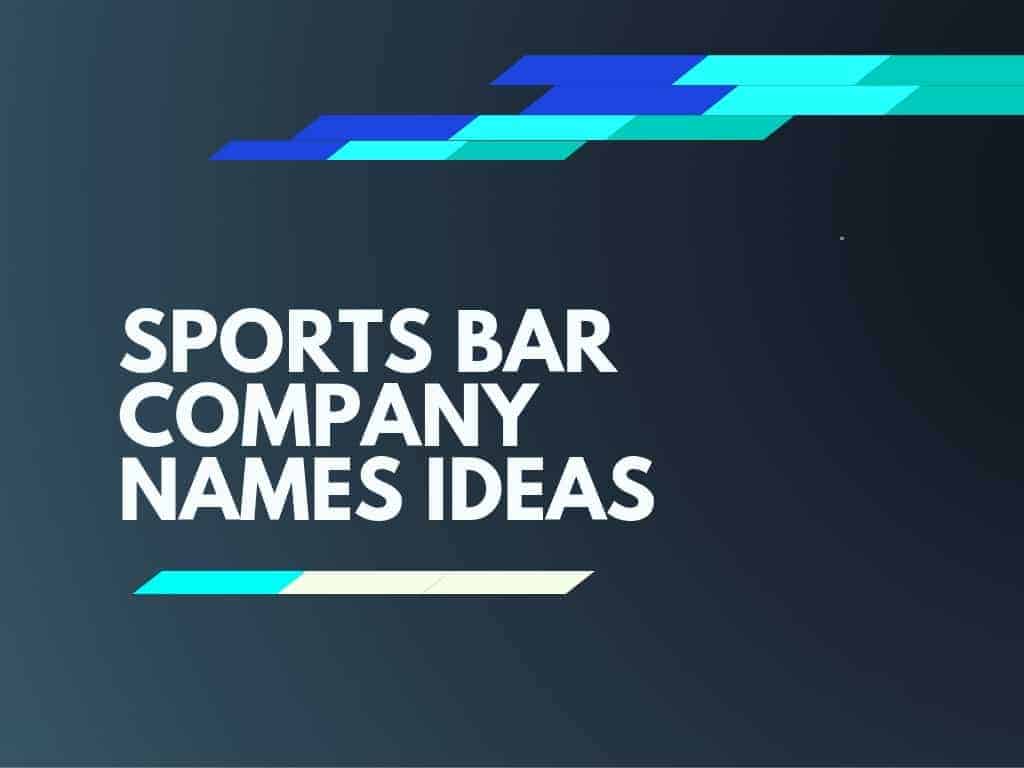189+ Best Sports Bar Business Names Small Business