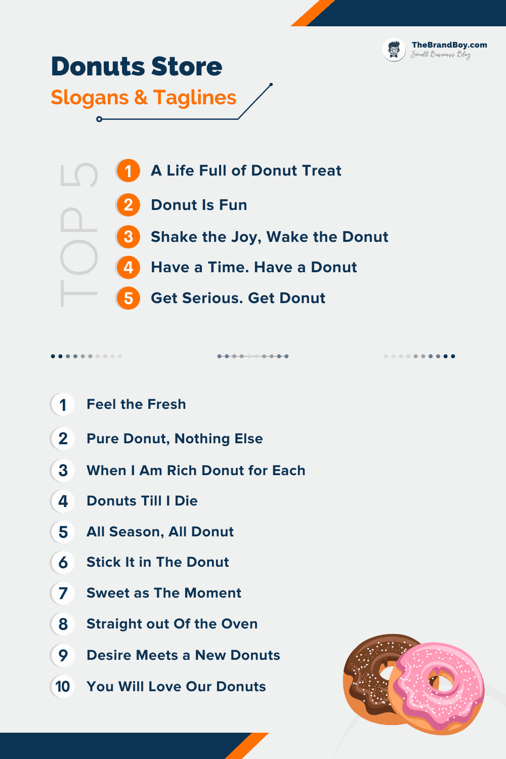 1250+ Brilliant Donut Slogans and Taglines (Generator + Guide) - BrandBoy