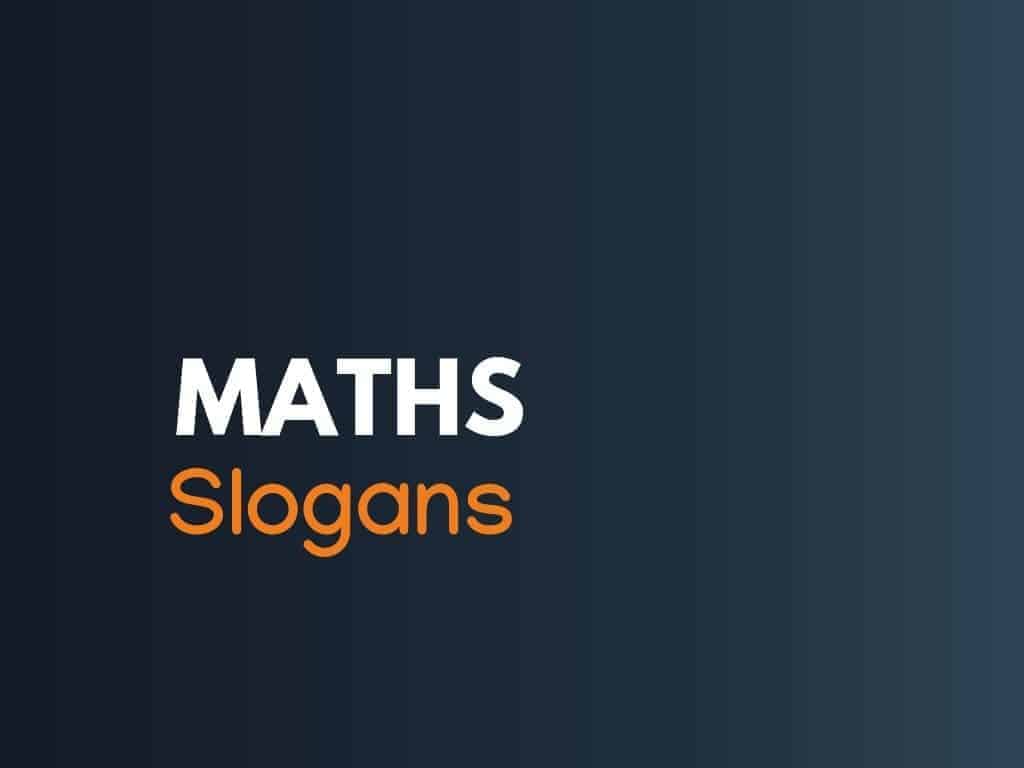 math slogans
