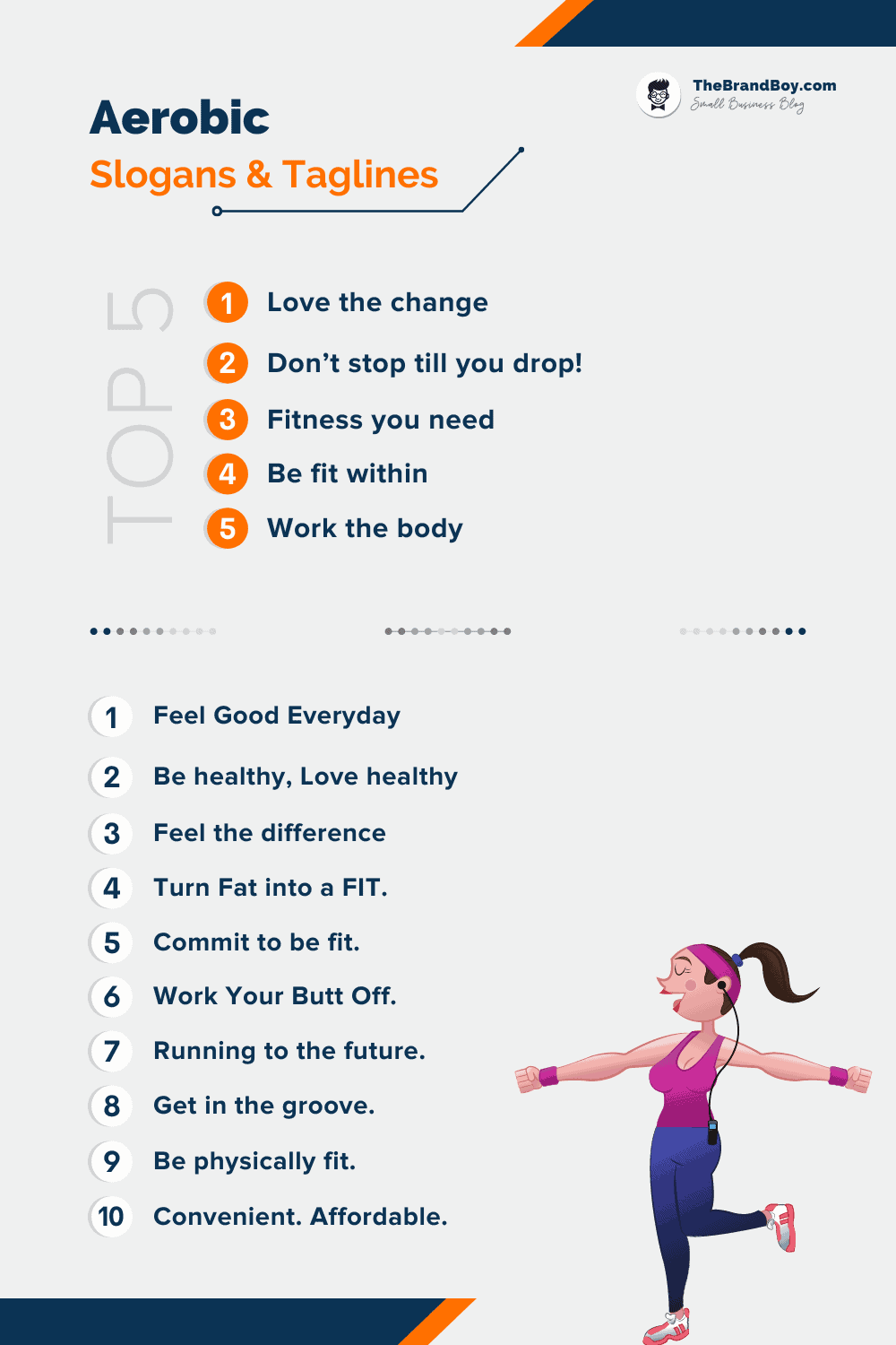 189+ Catchy Aerobic Center Slogans and Taglines - TheBrandBoy.com