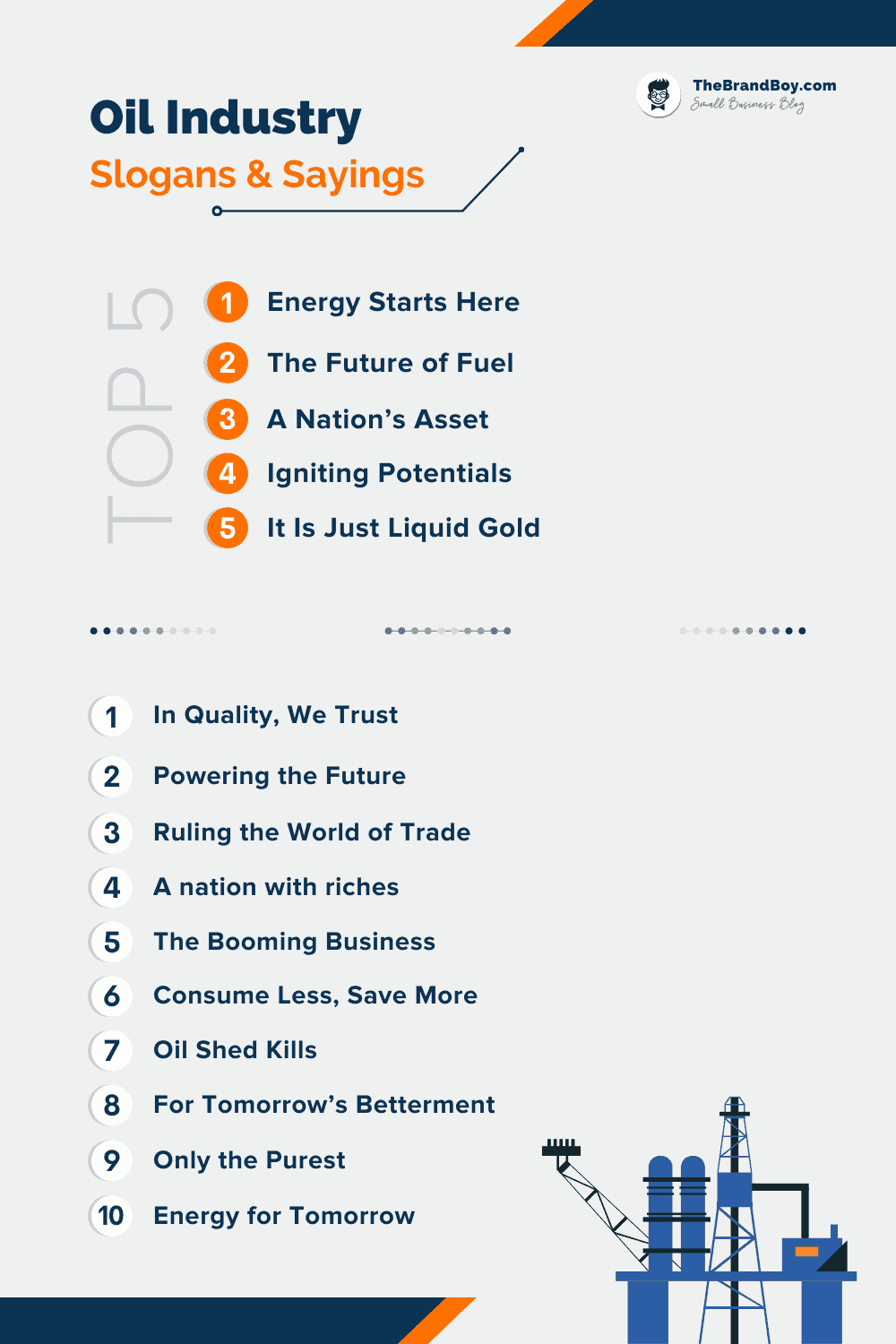 241+ Best Oil Industry Slogans & Sayings