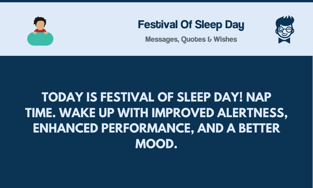 Festival of sleep day: 79+ Best Messages, Quotes, Greetings