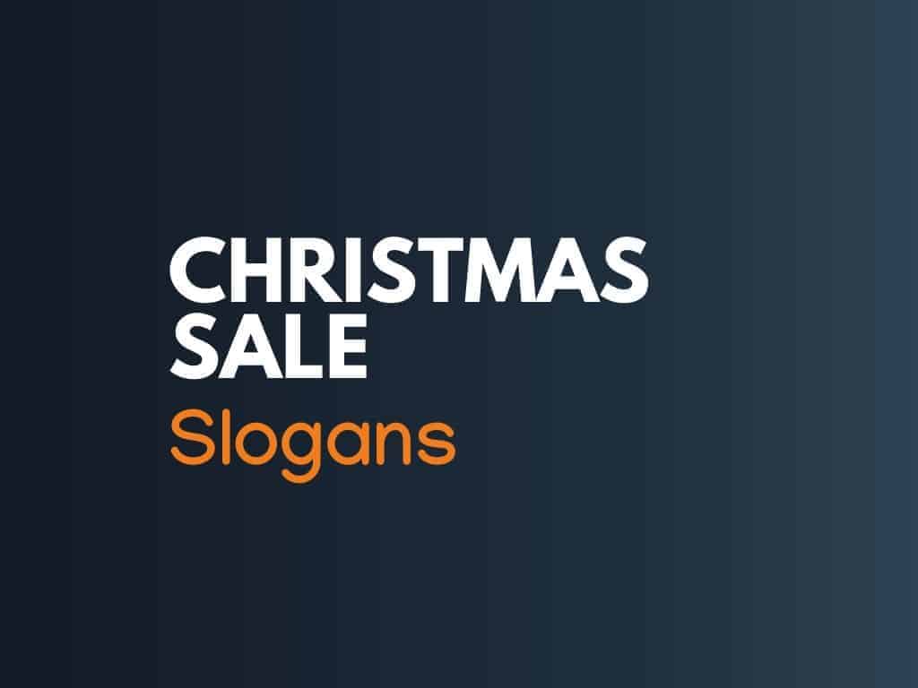 Catchy Christmas Sale Slogans