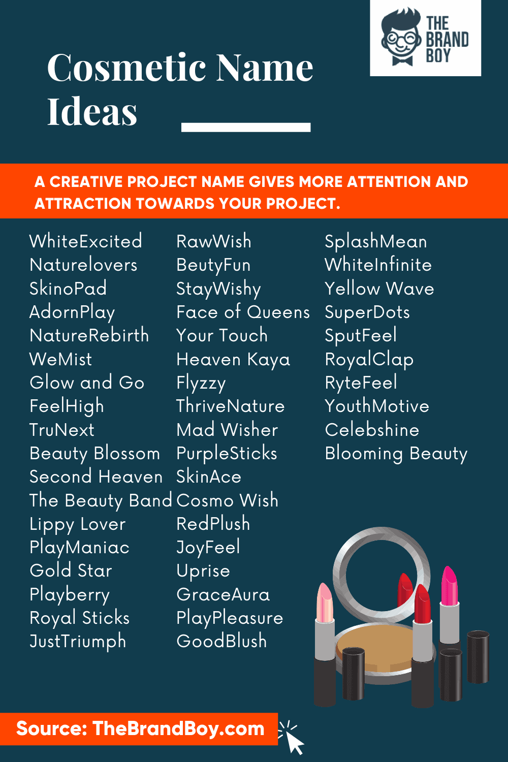 1200+ Cosmetic Brand Name Ideas ( Generator + Examples)