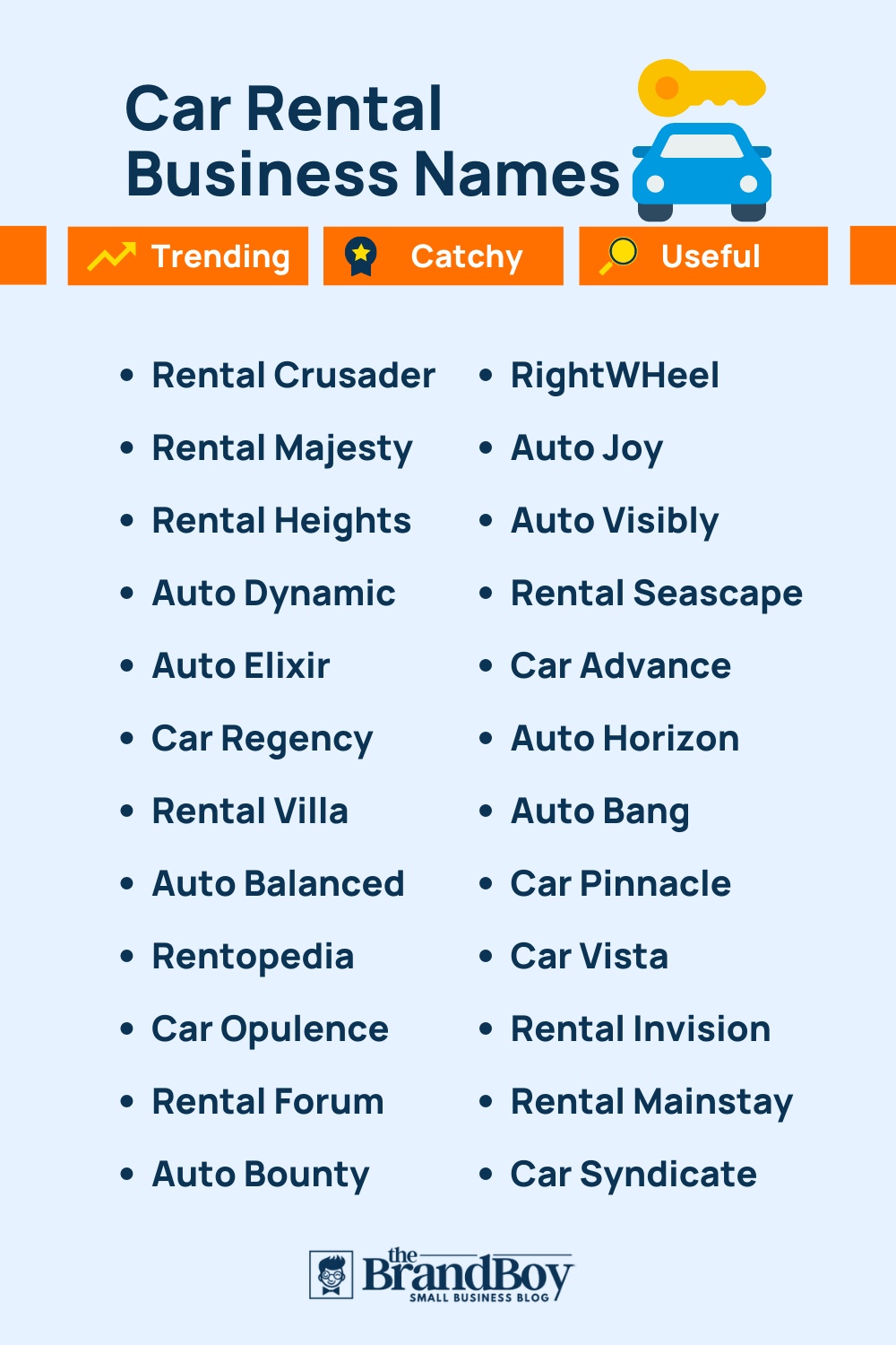 Luxury Car Rental Company Names