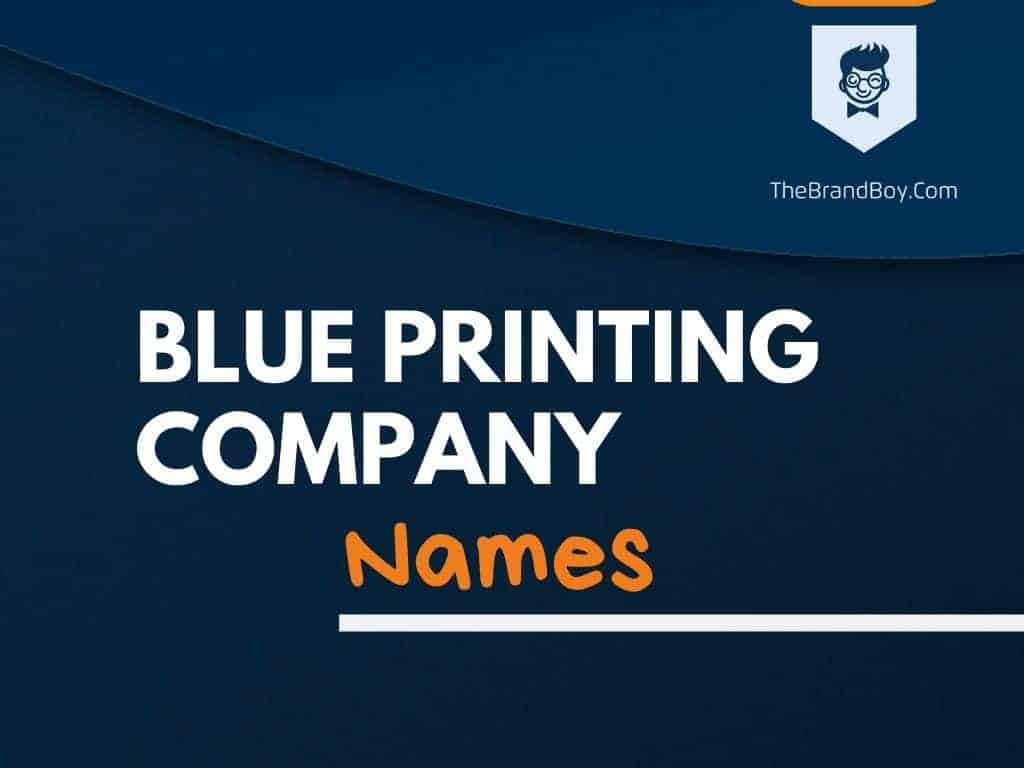 365+ Best Blue Printing Company Names Ideas