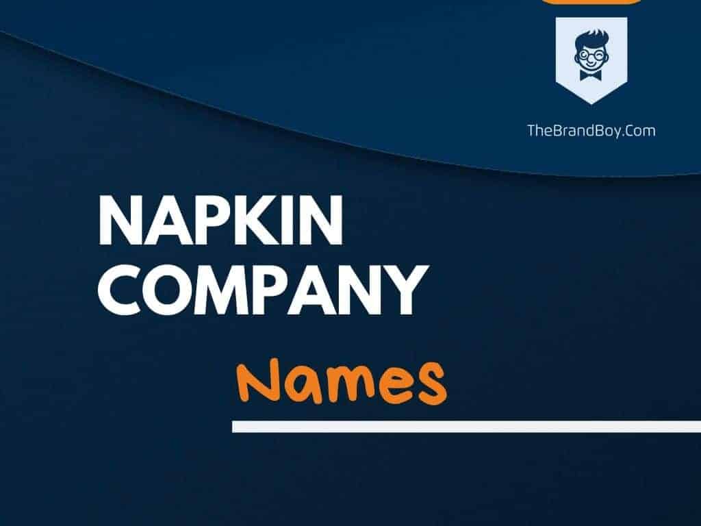 368+ Best Napkin Company Names Ideas 