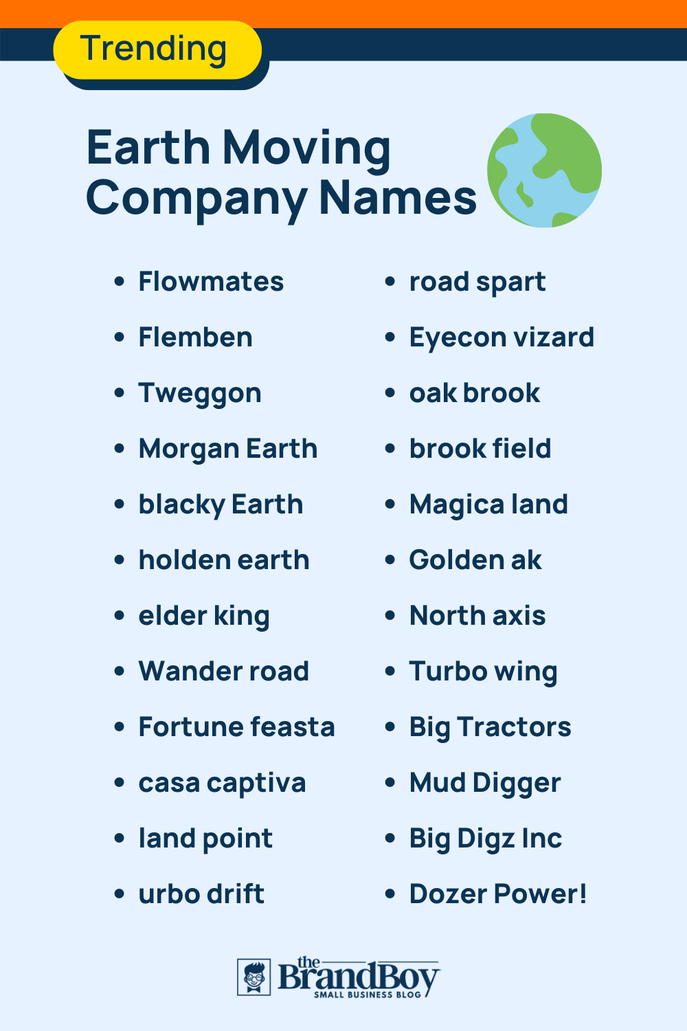 1266+ Earth Moving Company Names Ideas - BrandBoy