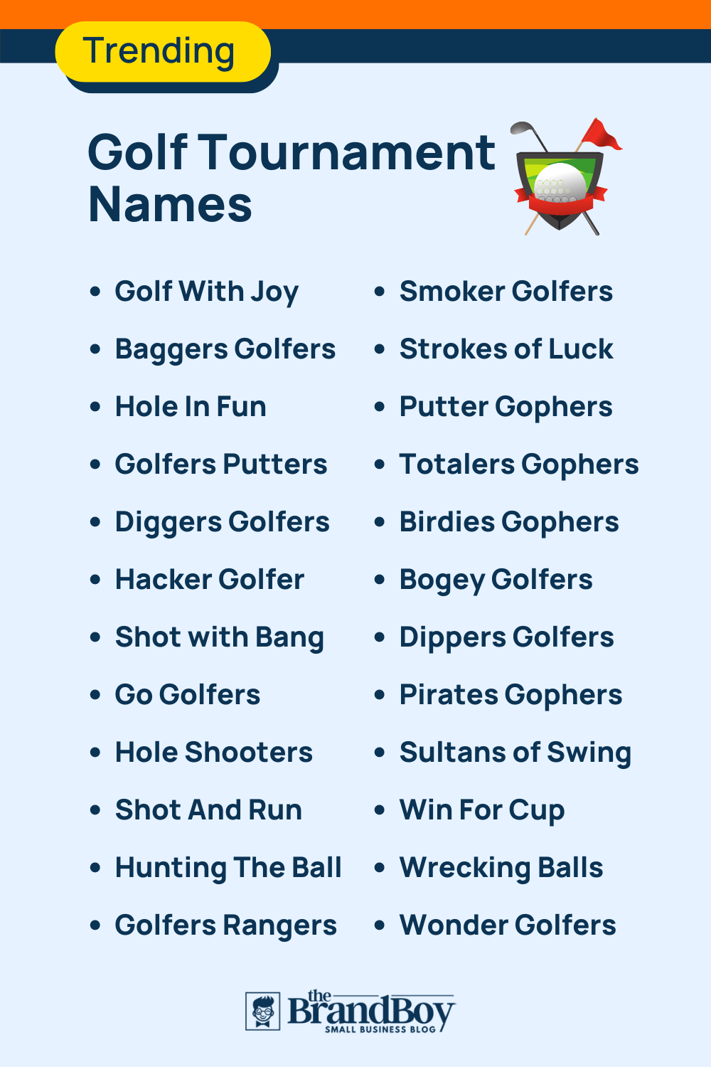 350+ Golf Tournament Names Ideas