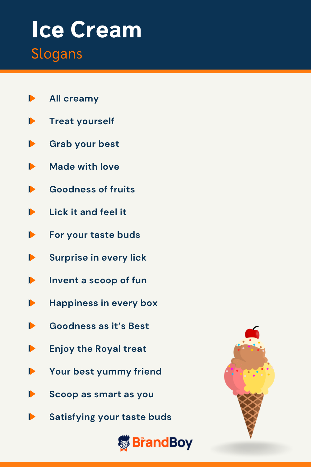 782+ Brilliant Ice Cream Slogans and taglines (Generator + Guide