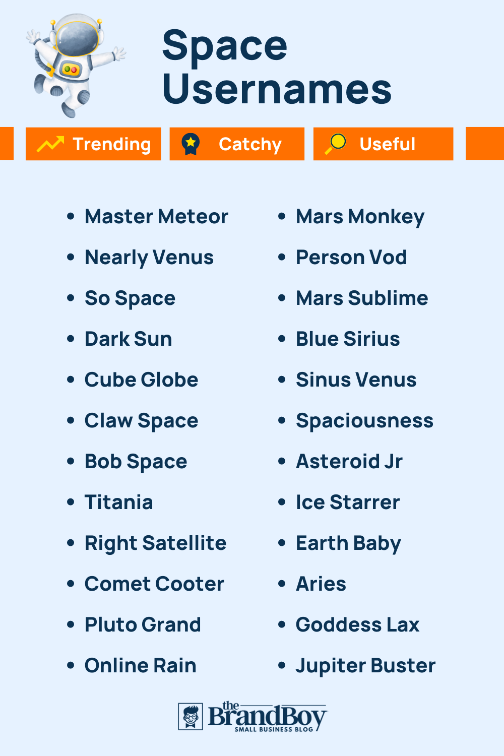 600+ Cool Space Usernames Ideas With Generator - BrandBoy