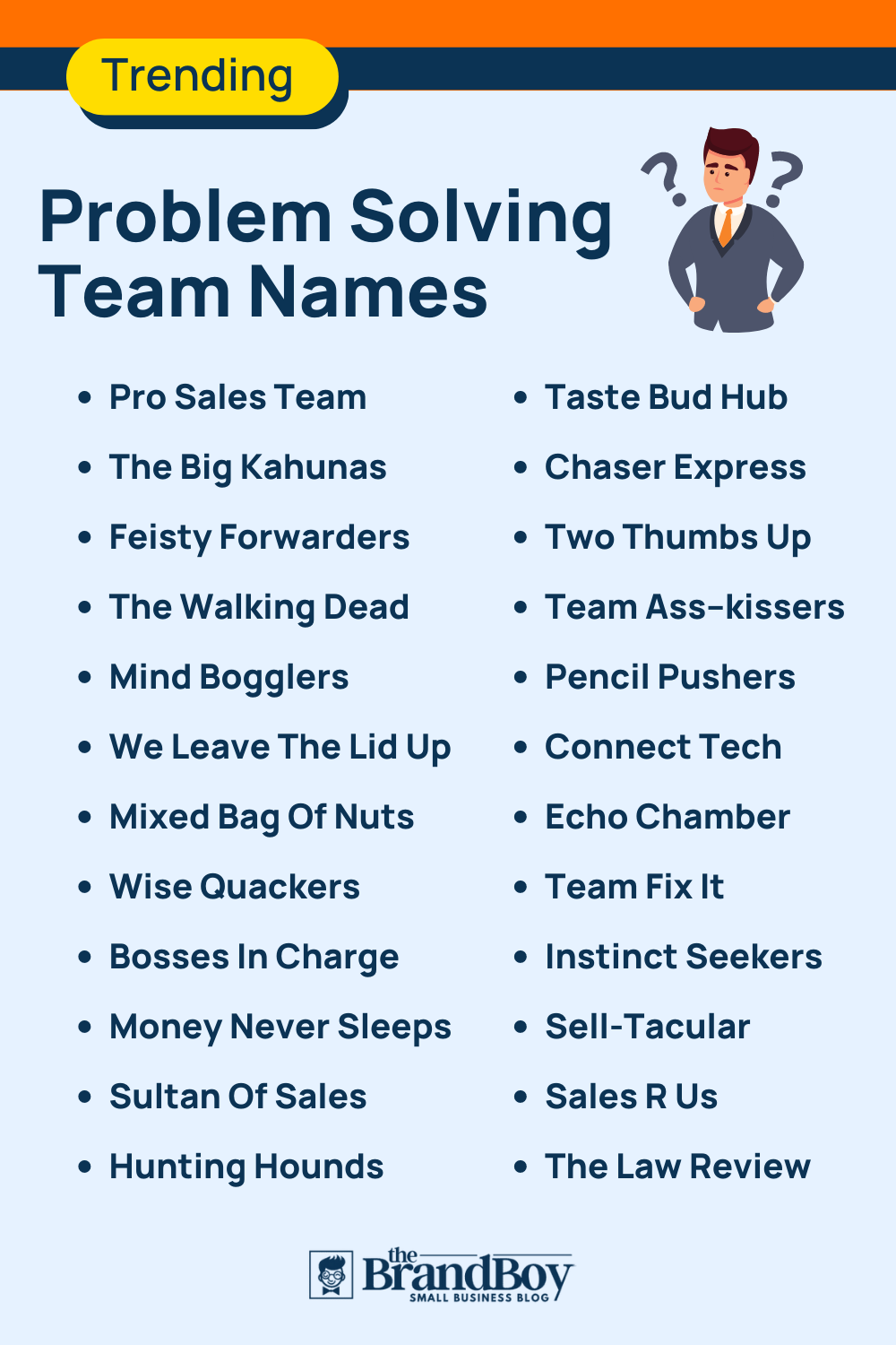 Problem Solving Team Names: 600+ Catchy and Cool names - BrandBoy