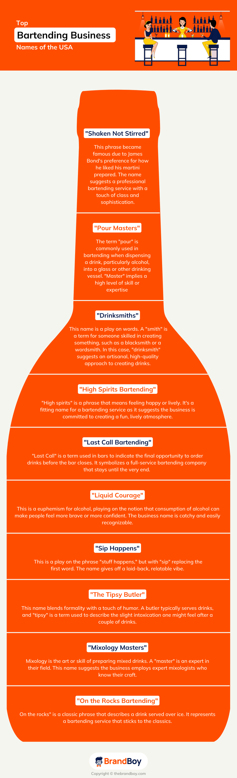 995+ Bartending Business Names Ideas And Domains (Generator + Guide