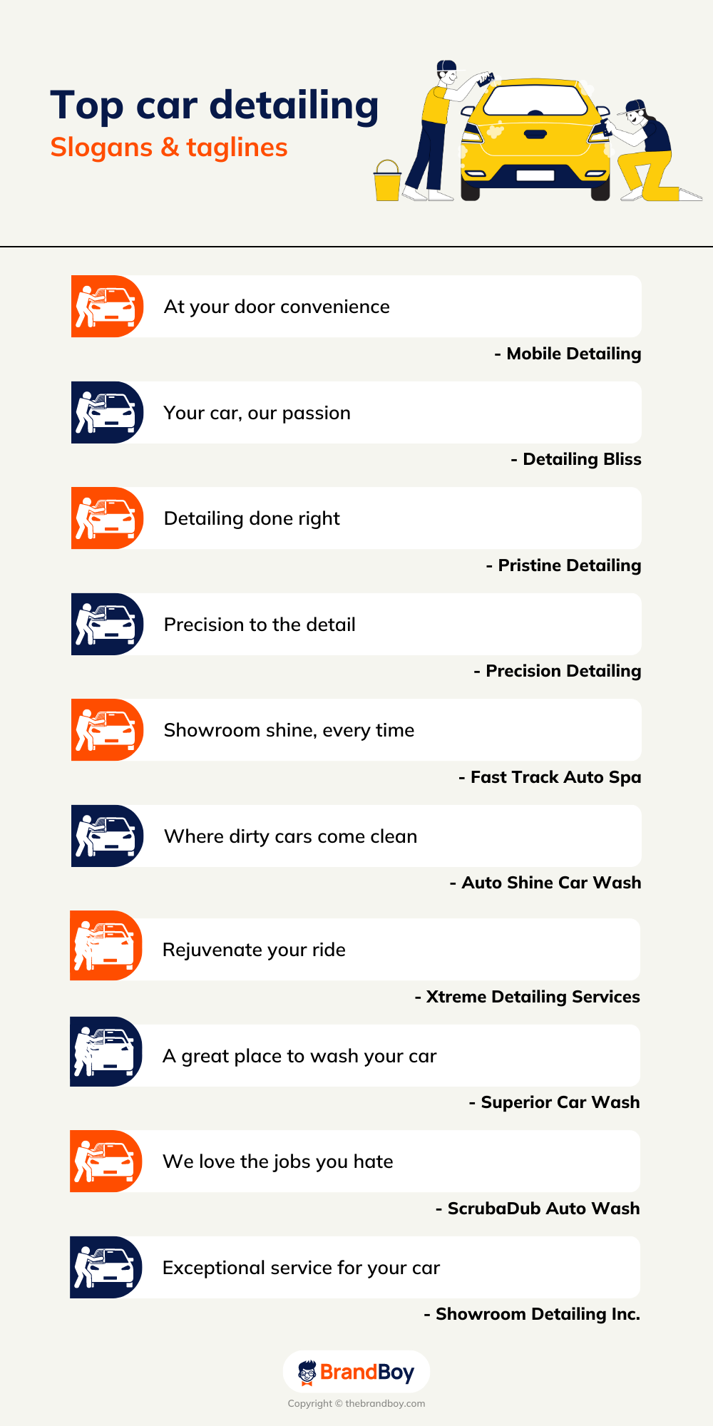 Top Car Detailing Slogans And Taglines