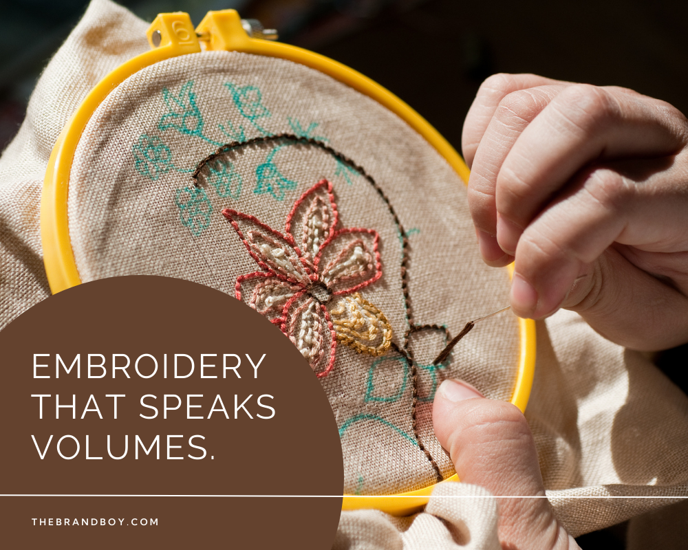789+ Amazing Embroidery Business Slogans And Taglines (Generator
