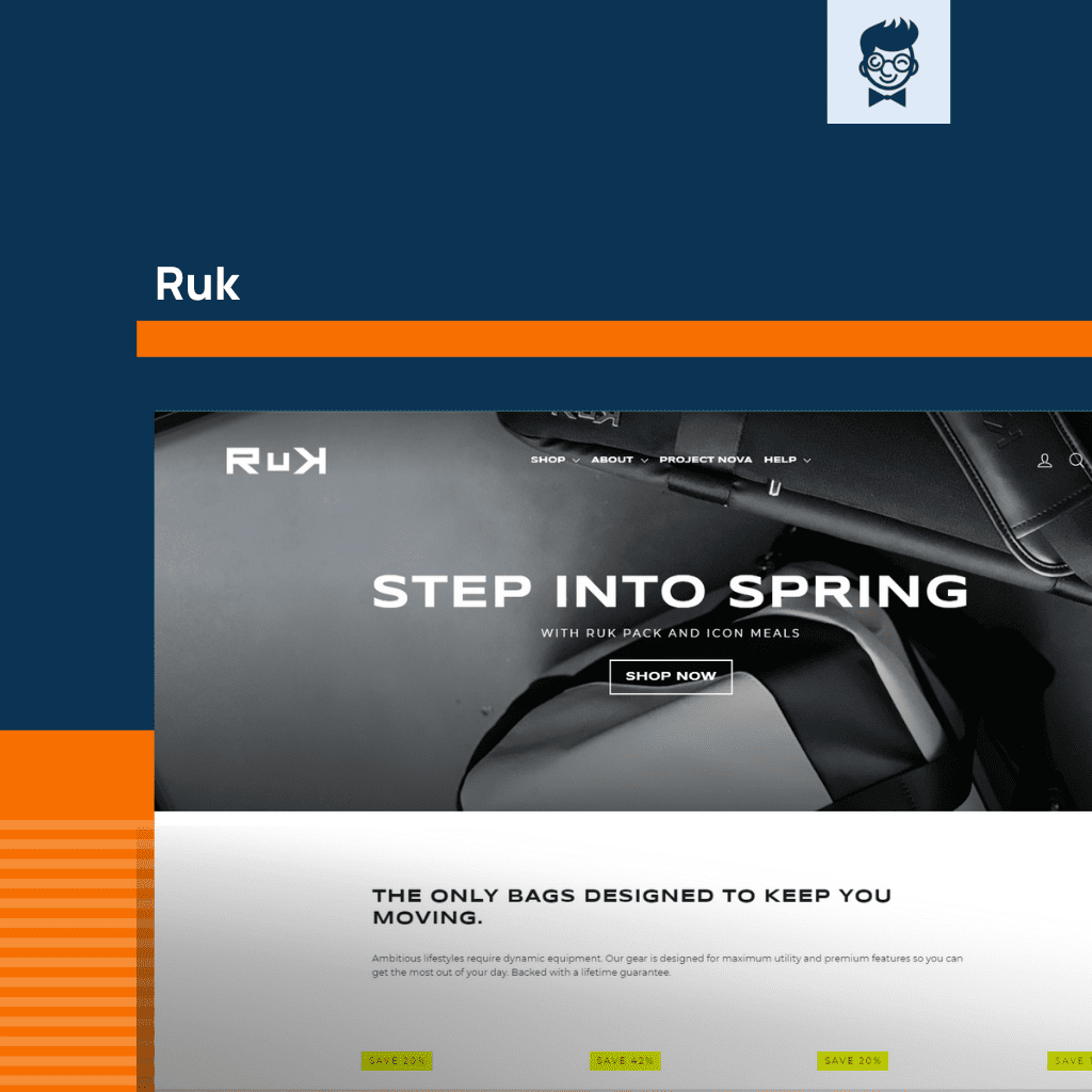 50+ Best Backpack Website Design Examples: Inspiring Layouts - BrandBoy