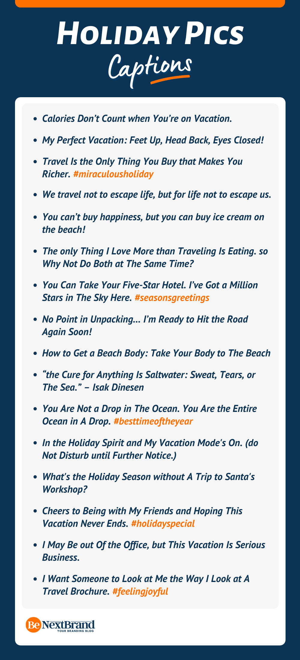 180 Catchy Holiday Captions For Instagram To Make Your Own 